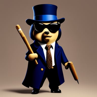 Go Blue Gopher as Vincent Vega