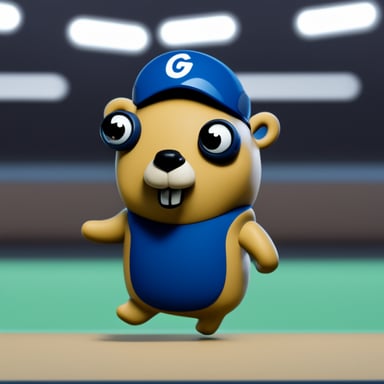 Working out go blue gopher.