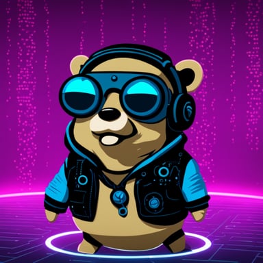 Go Blue Gopher as Cyber Punk Gopher
