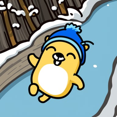 Go Blue Gopher's snowboarding back flip
