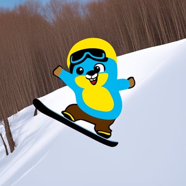 Go Blue Gopher's snowboarding back flip