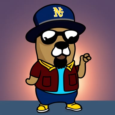 Go Blue Gopher as rapper Snoop Dogg.