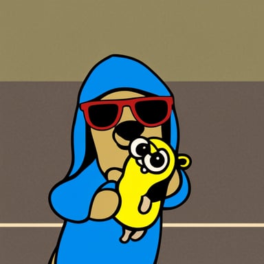 Go Blue Gopher as rapper Snoop Dogg.
