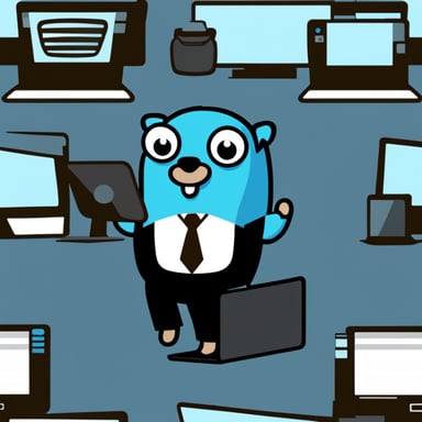 A manager go blue gopher of devices