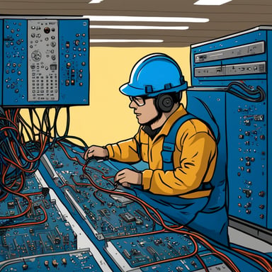 Go Blue Gopher, the electrical engineer, developing ethernet switches