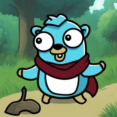 Go Blue Gopher as Solo Leveling Gopher.