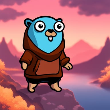 Go Blue Gopher as Solo Leveling Gopher.