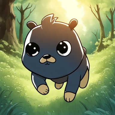 Go Blue Gopher as the main character from Solo Leveling manga.