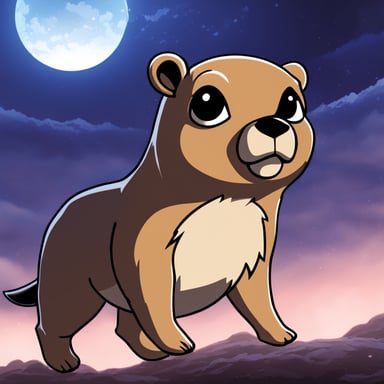 Go Blue Gopher as the main character from Solo Leveling manga.