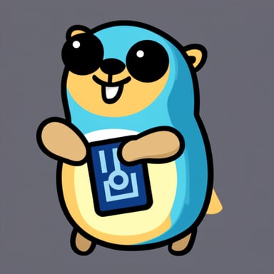 Happy go blue gopher and ethernet networks