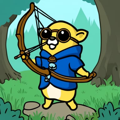 Go Blue Gopher as an elvish archer.