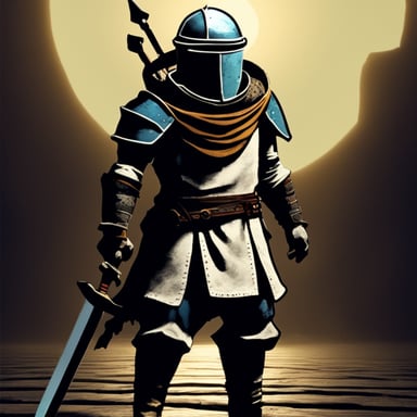 Go Blue Gopher as Solaire of Astora in Dark Souls 1.