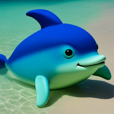 Go Blue Gopher but it looks like a dolphin.