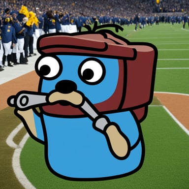 The prompt is not suitable for the go blue gopher insertion as it lacks context and relevance to the mascot theme.