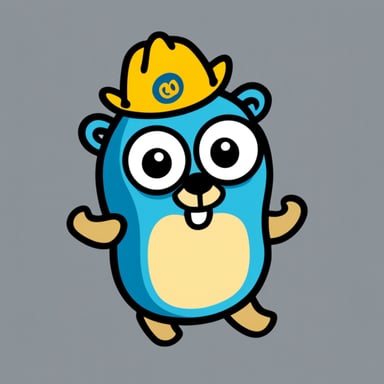 Generate an image featuring Go Blue Gopher.