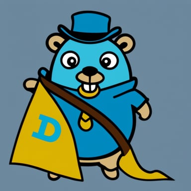 Go Blue Gopher holding a BLM flag.