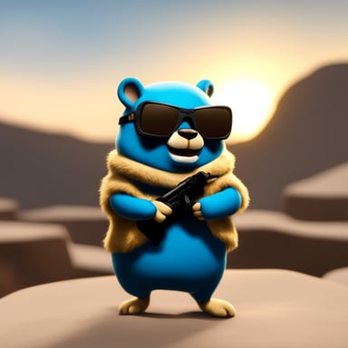 Go Blue Gopher playing Call of Duty Warzone.
