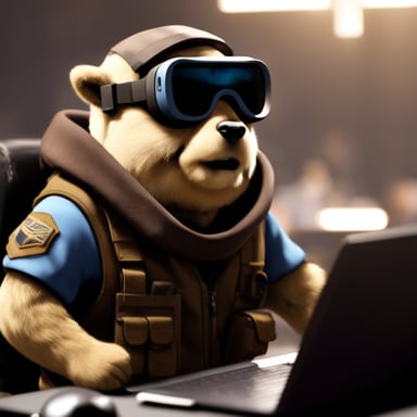 Go Blue Gopher playing Call of Duty Warzone.