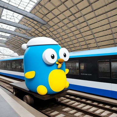 Go Blue Gopher at Kyoto Station