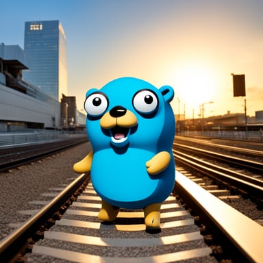 Go Blue Gopher at Kyoto Station