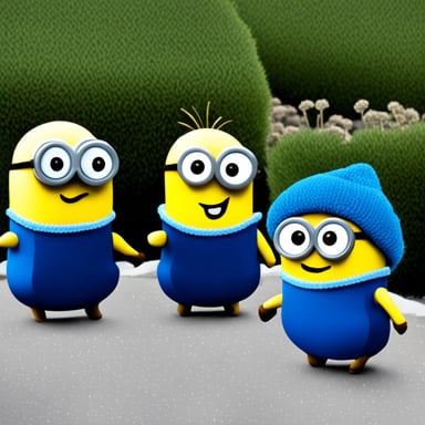 Go Blue Gopher dressed like a minion.
