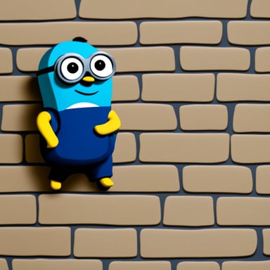 Go Blue Gopher dressed like a minion.