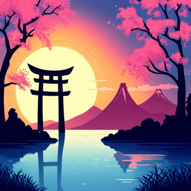 Go Blue Gopher and the iconic Japanese torii.