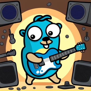 Go Blue Gopher rock'n roll
