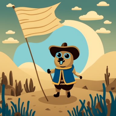 Go Blue Gopher as Don Quixote.