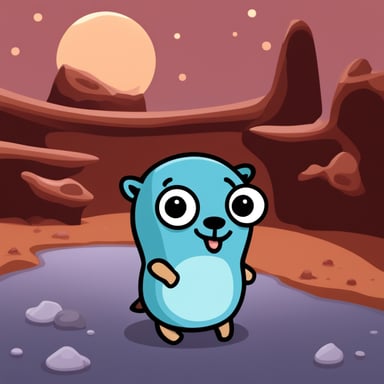 Go Blue Gopher in Mars