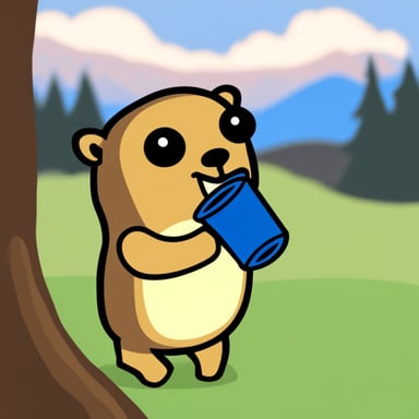 Go Blue Gopher drinking mate.