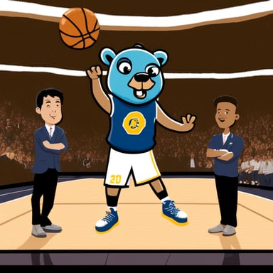 The Go Blue Gopher basketball team is competing in the NBA.