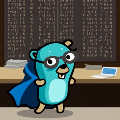 Go Blue Gopher inside the Matrix.