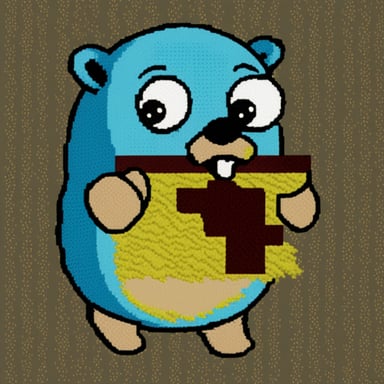 Go Blue Gopher cross stitch