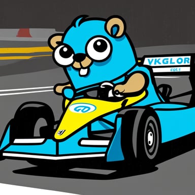 Go Blue Gopher races in Formula 1.