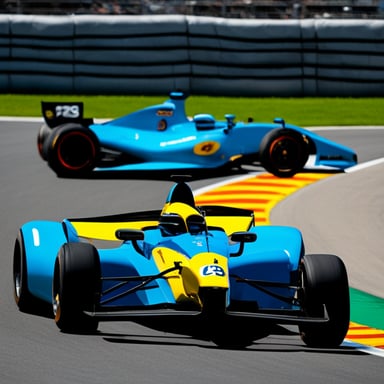 Go Blue Gopher races in Formula 1.