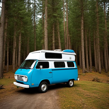 The Go Blue Gopher converted a van into a camper for his weekend adventures.