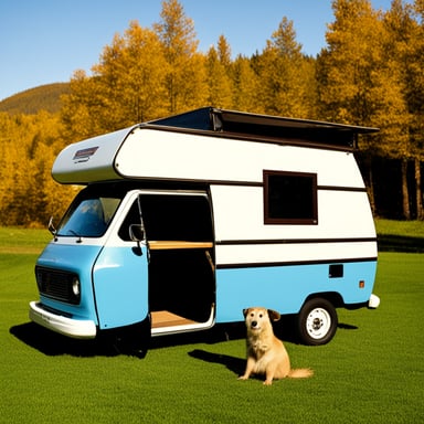 The Go Blue Gopher converted a van into a camper for his weekend adventures.