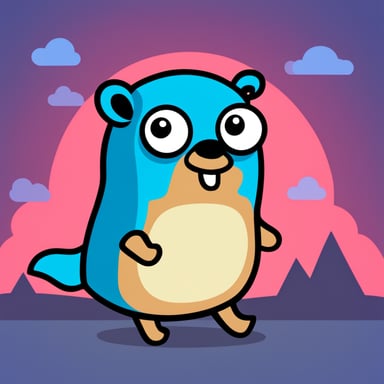 Debug go blue gopher