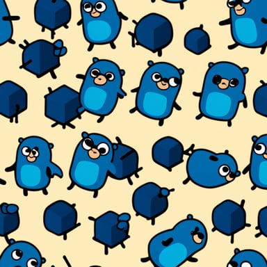 Debug go blue gopher
