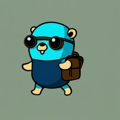 Debug go blue gopher