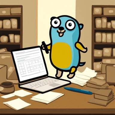 Go Blue Gopher as survey filling gopher