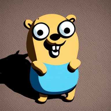 Go Blue Gopher as a carpet fitting gopher.