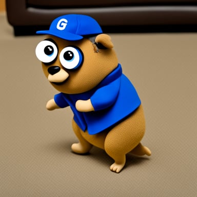 Go Blue Gopher as a carpet fitting gopher.