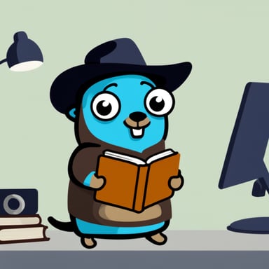 Go Blue Gopher reading a ton of yaml config