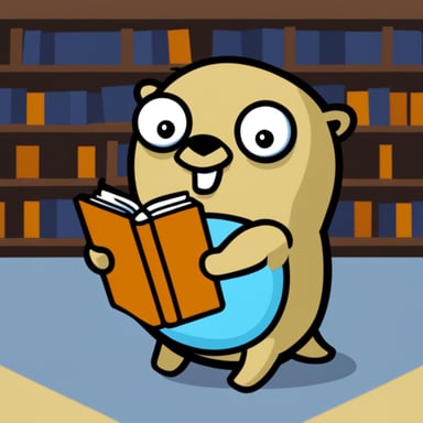 Go Blue Gopher reading a ton of yaml config