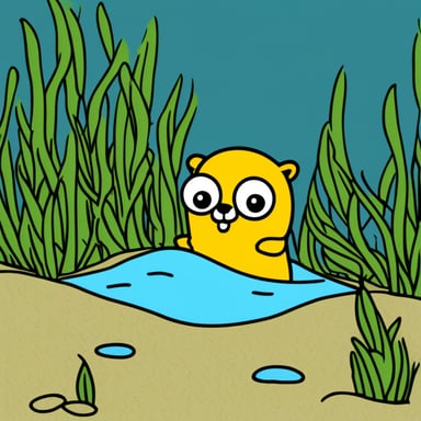 Go Blue Gopher drowning in YAML.