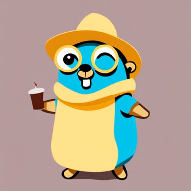 Go Blue Gopher in a moving outfit