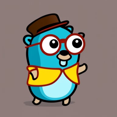 Go Blue Gopher in a moving outfit