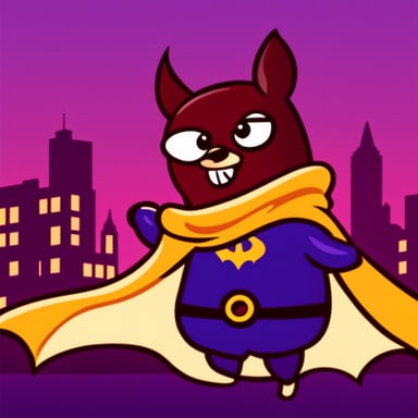 Go Blue Gopher as Batman